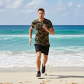 Men's camouflage short-sleeved T-shirt