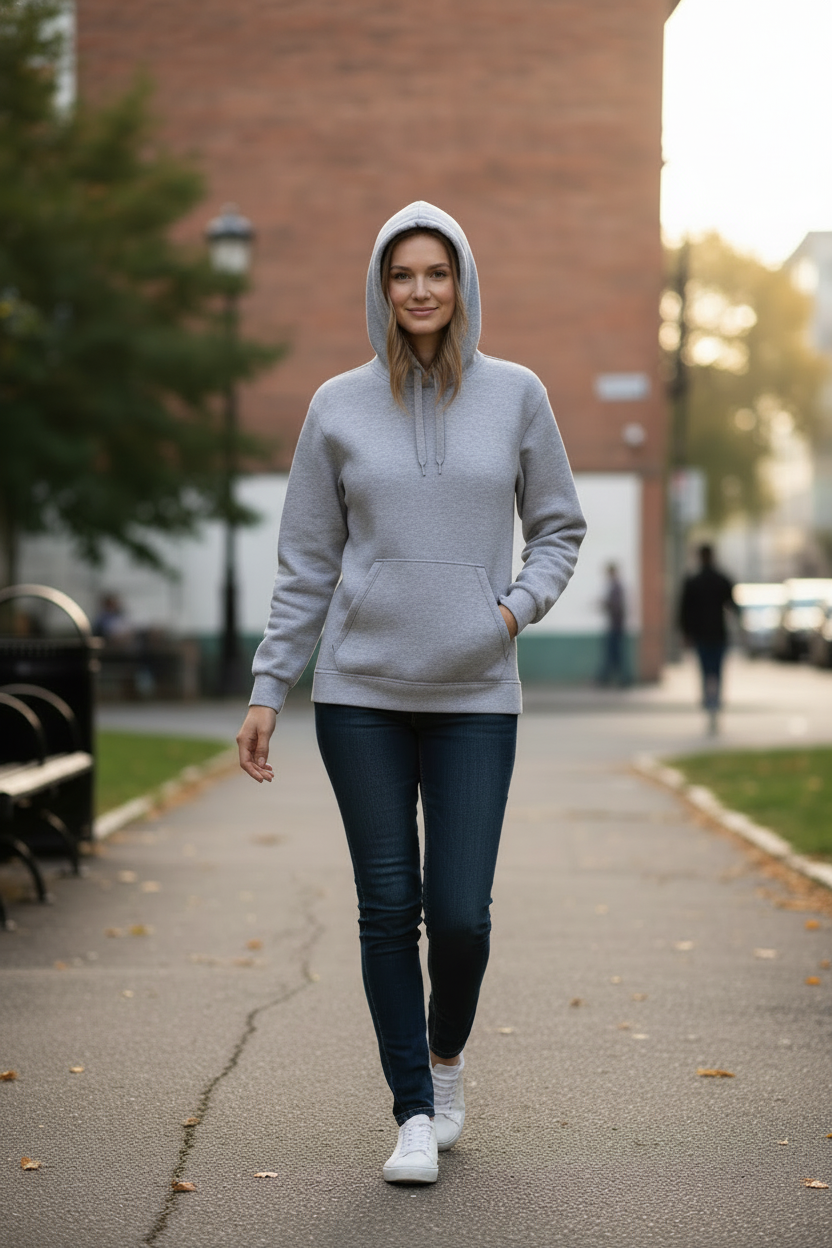 Felpa donna con cappuccio