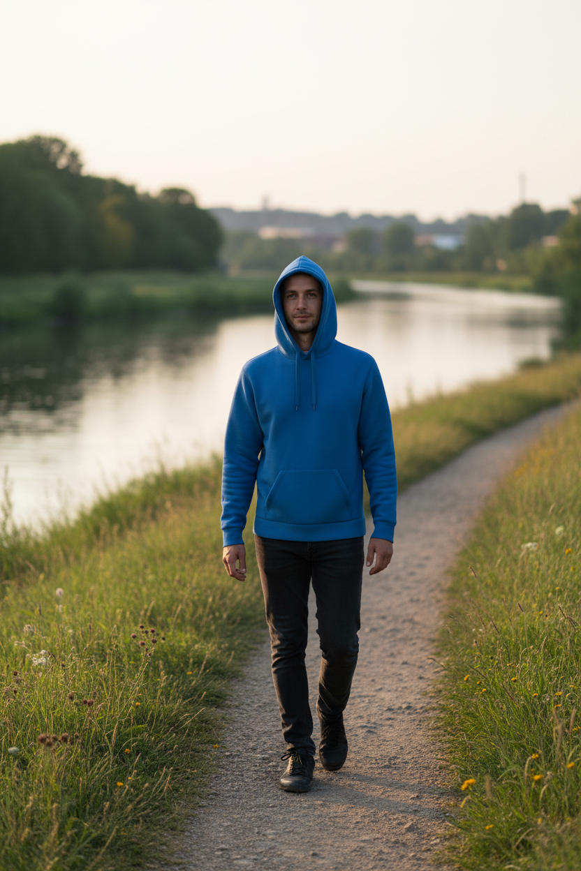 Men's hooded sweatshirt