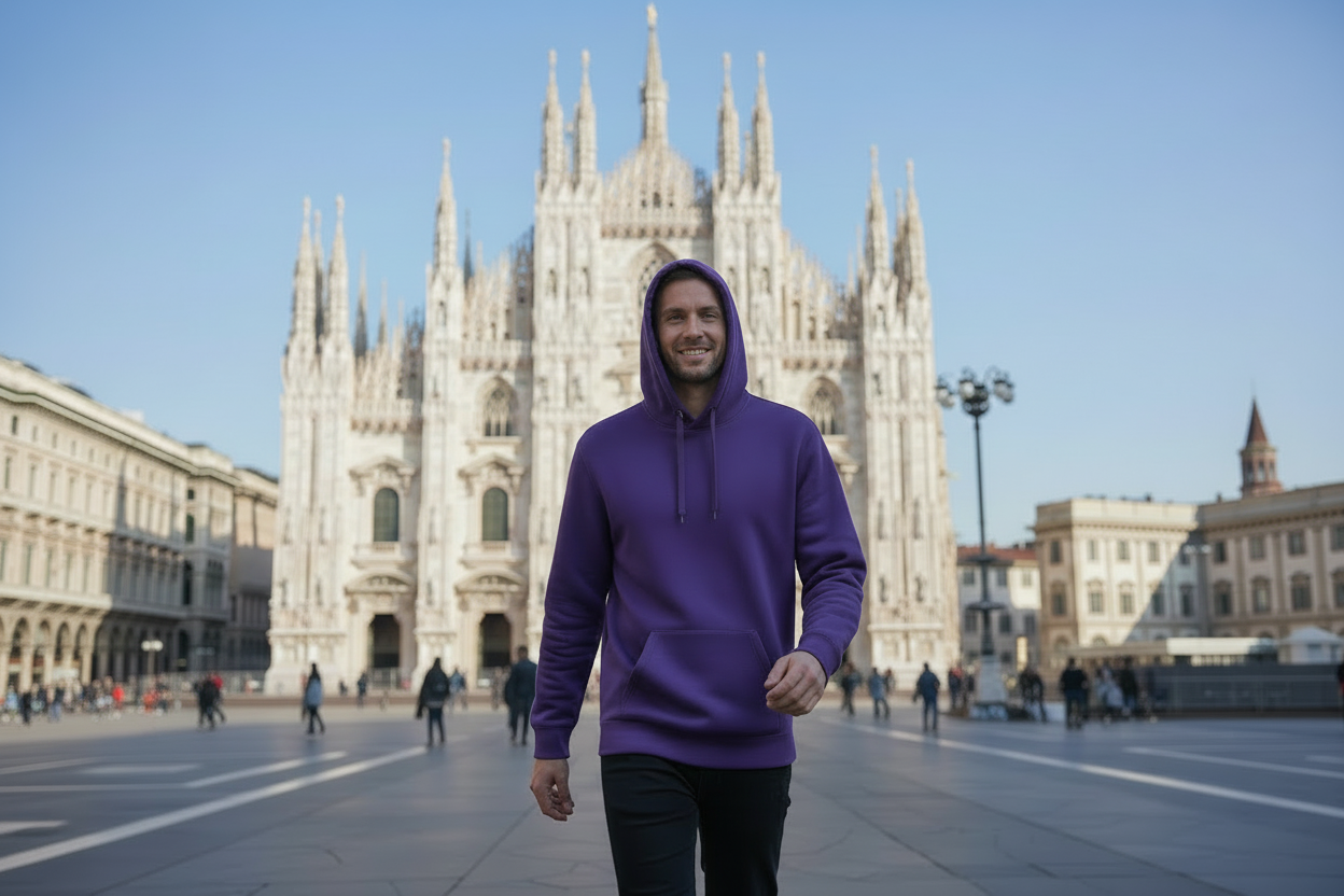 Men's hooded sweatshirt