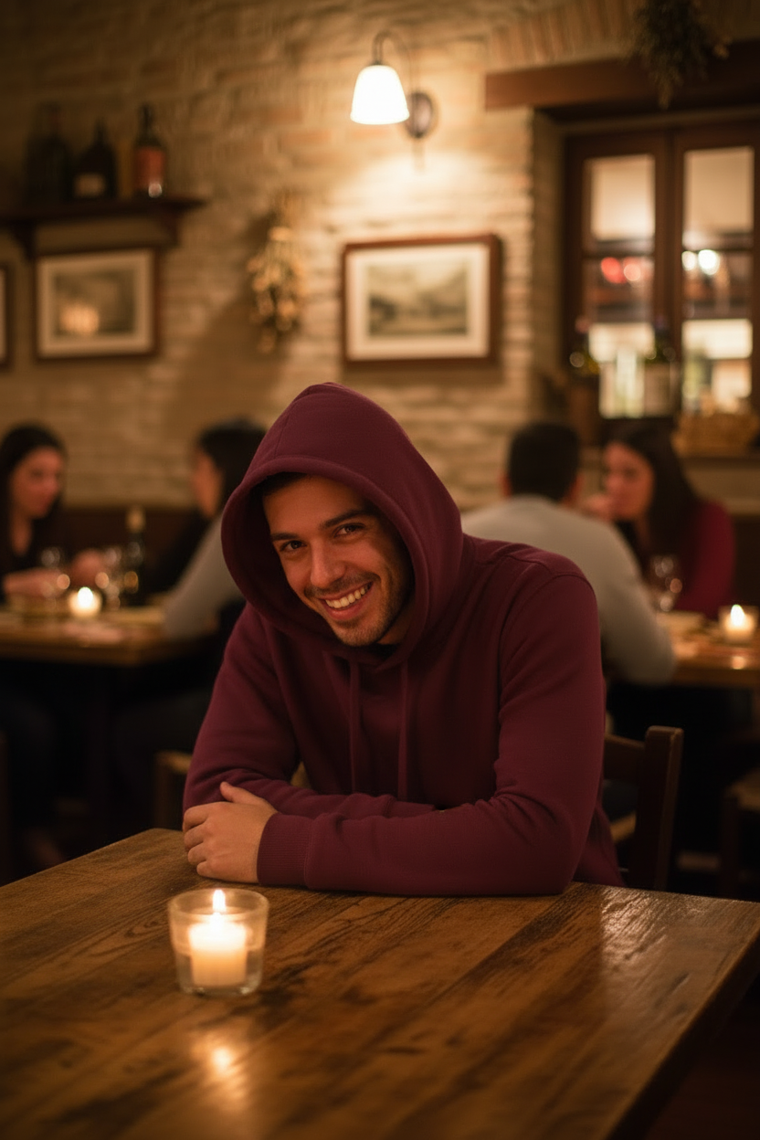 Men's hooded sweatshirt