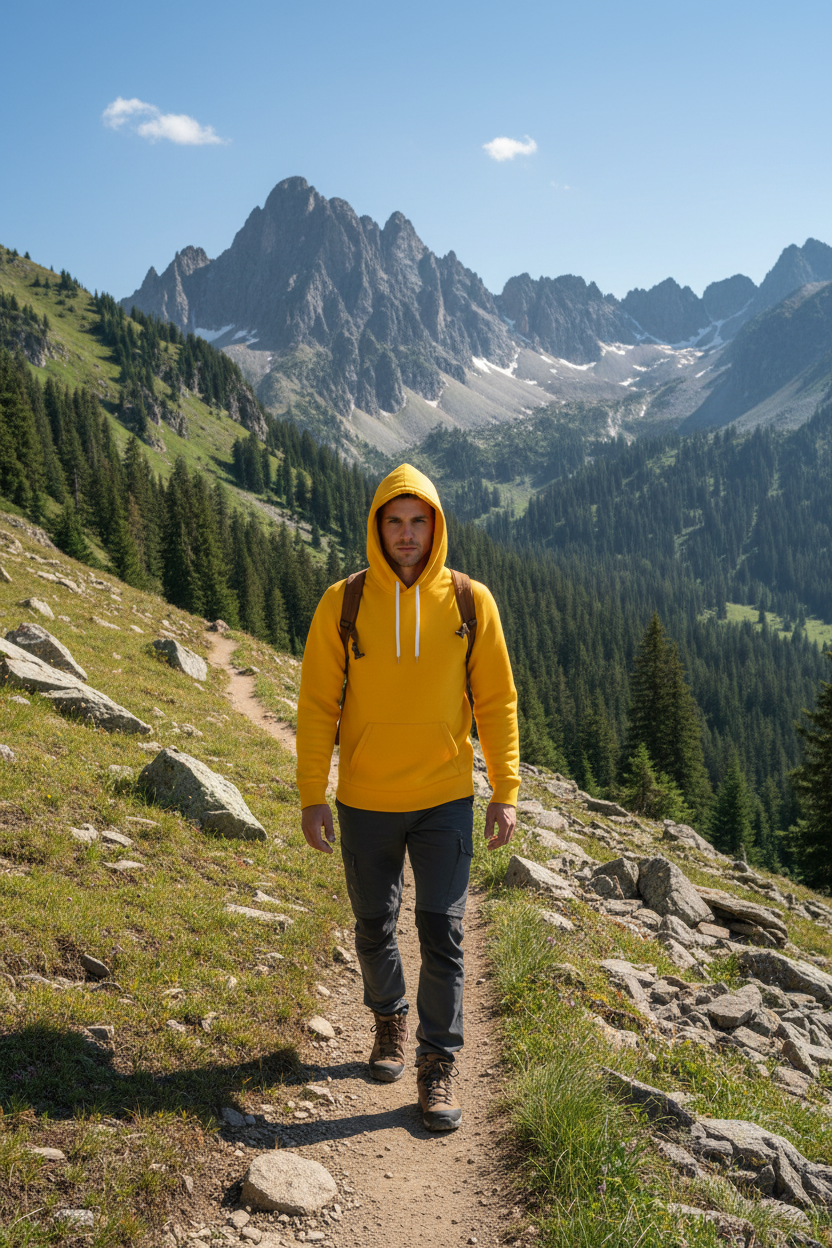 Men's hooded sweatshirt