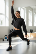 Women's crewneck cropped sweatshirt