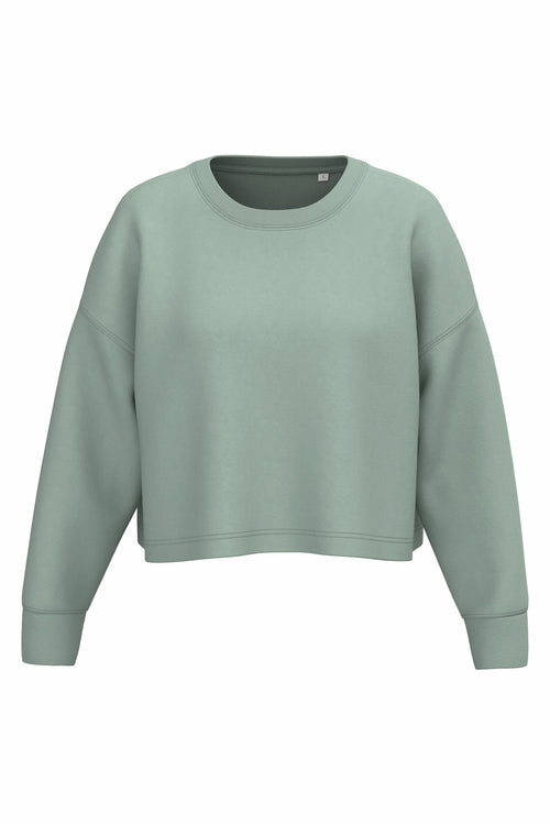 Women's crewneck cropped sweatshirt