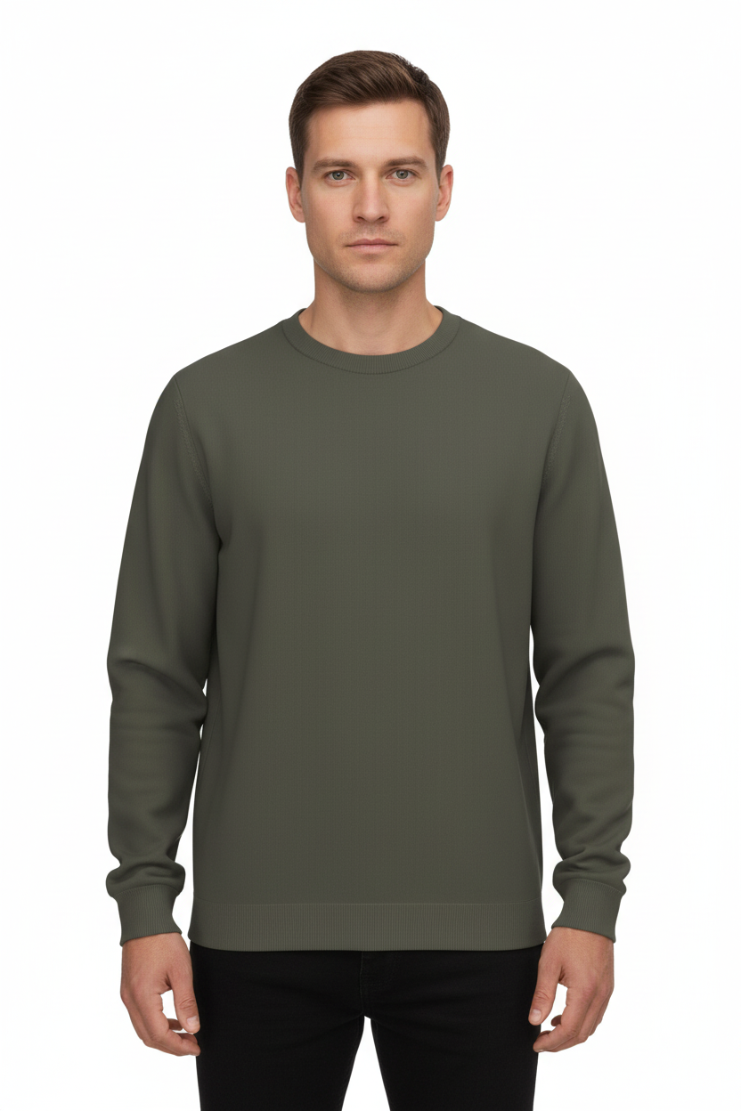Men's eco-friendly crew neck sweater