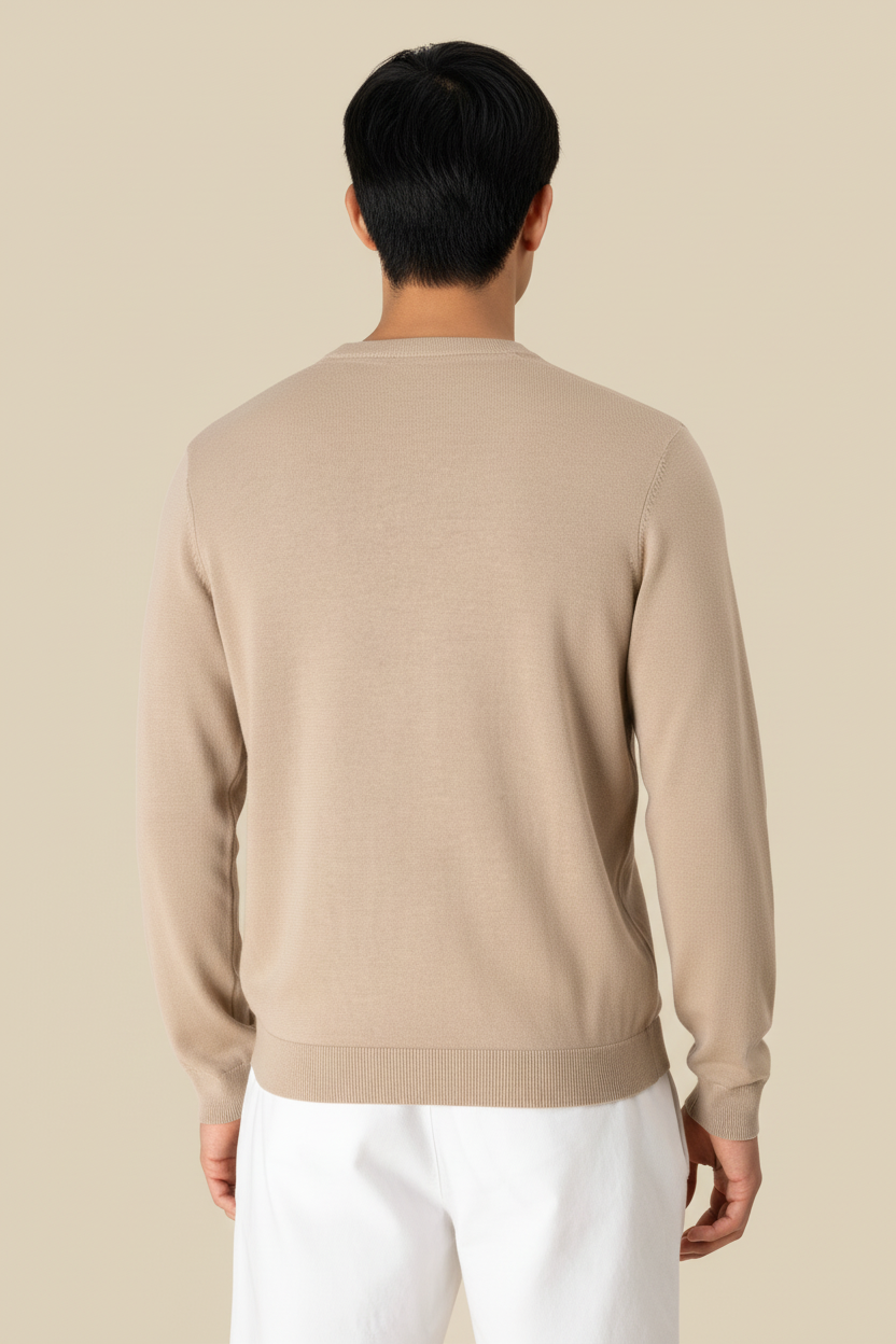 Men's eco-friendly crew neck sweater